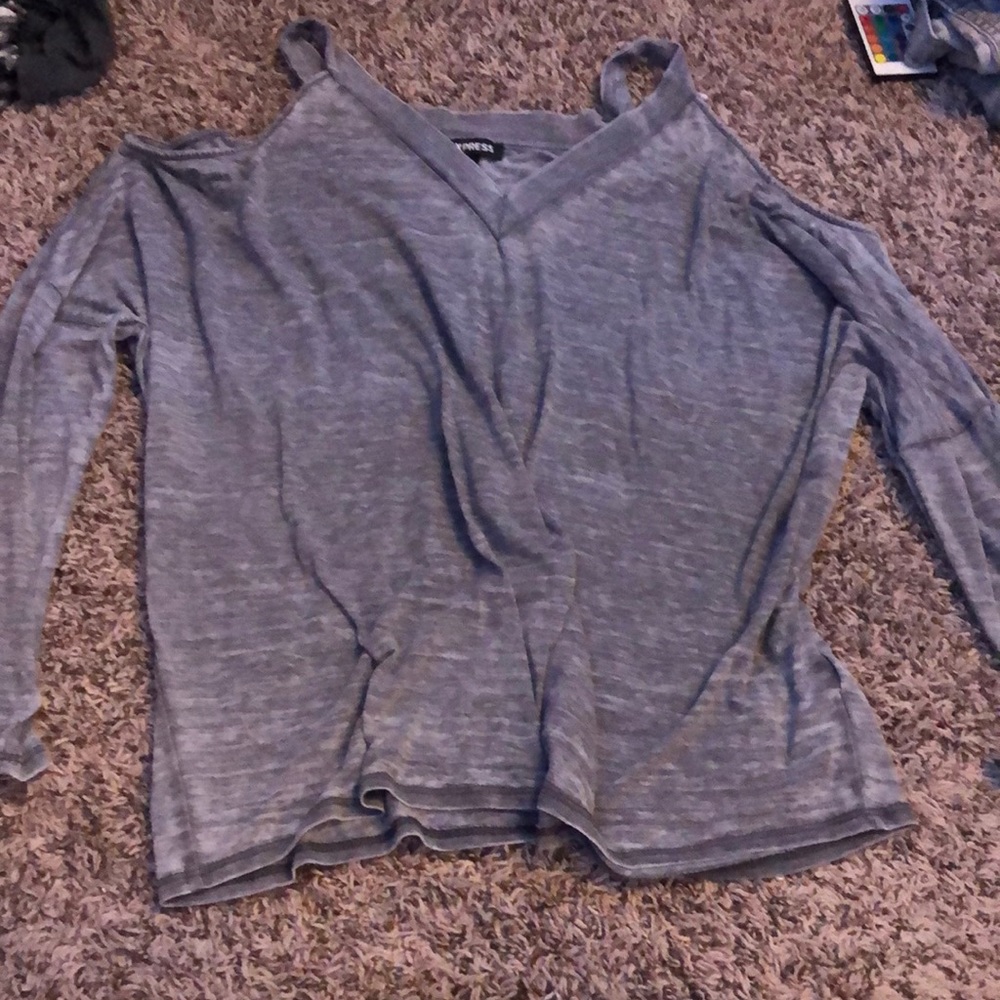long sleeve  grey shirt